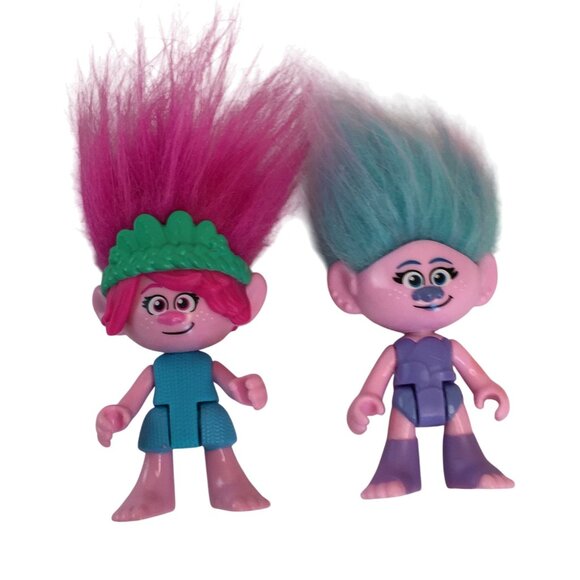 Imaginext Trolls Toy Figures & Accessories Poppy Branch Satin Barb Dreamworks - Picture 4 of 12